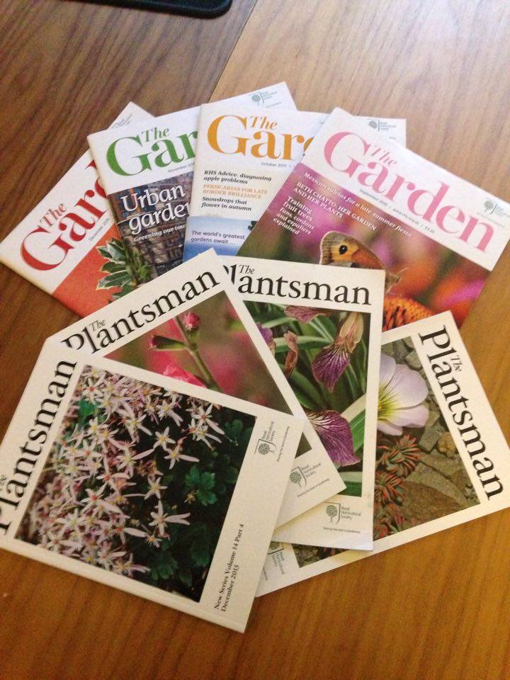 A selection of the magazines produced by the RHS