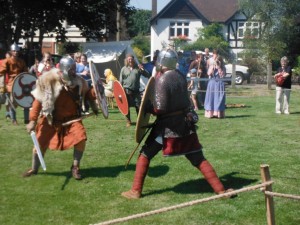 Saxons fighting