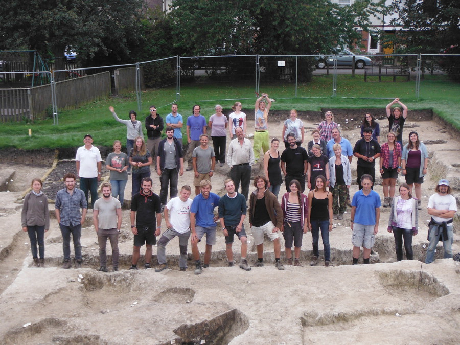 As many of the team as we could gather on the last official day of the dig.