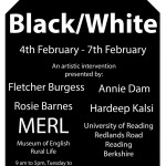 Black white poster
