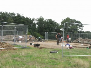 Just one area being excavated on the site