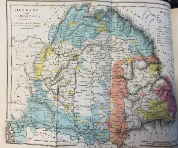 Map of Hungary and Transylvania