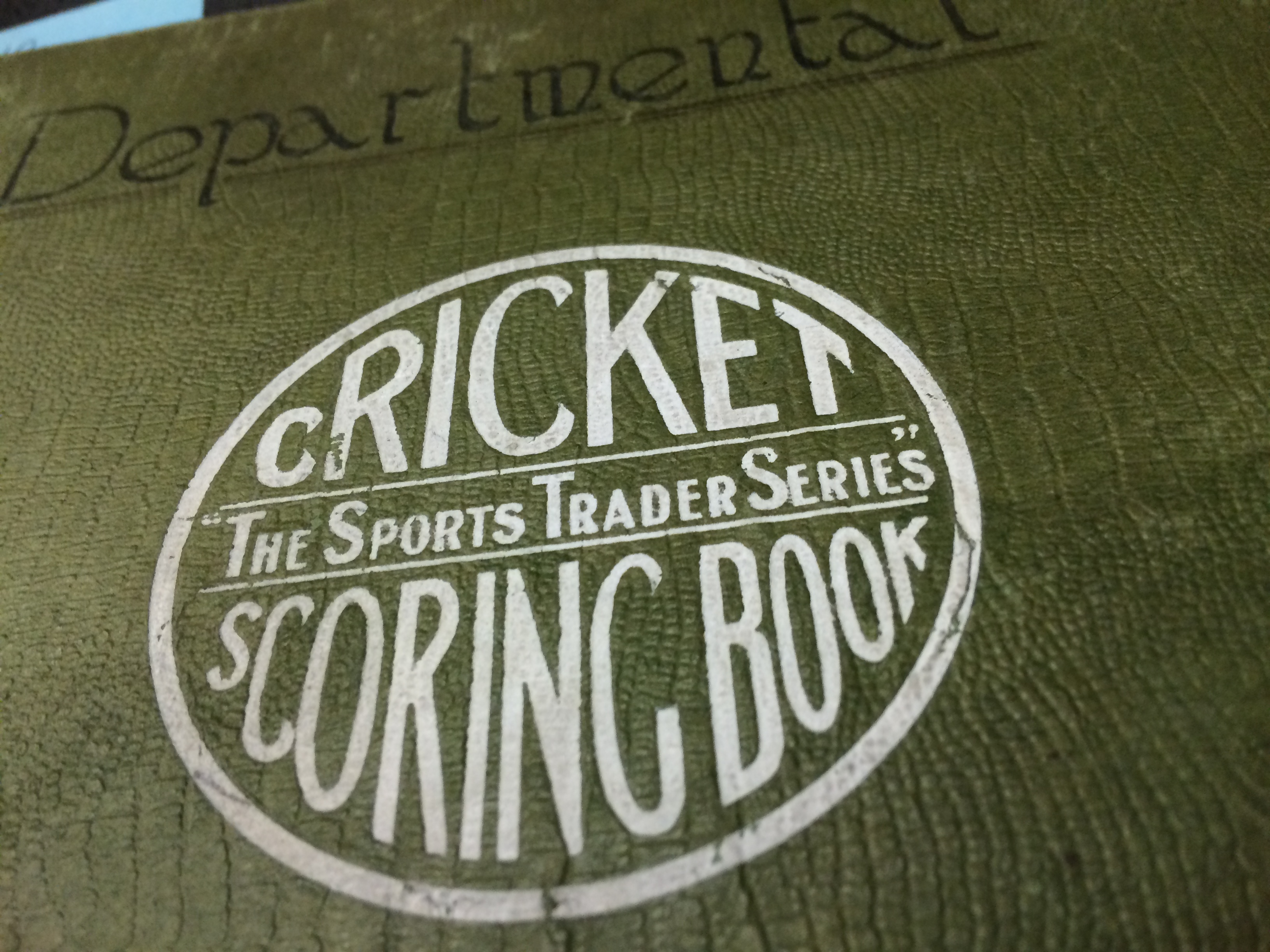 HP 610: The cover of one of the Cricket Scoring Books used by the firm