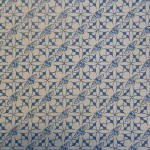 The Ladybird patterned paper that adorns the inside covers of early editions of the Autumn book