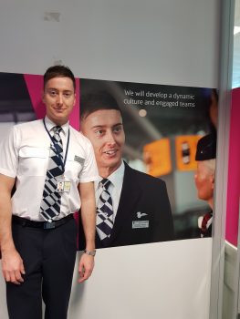 Photo of Chris (interviewee) in his British Airways uniform