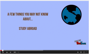 Study abroad enhancement screencast