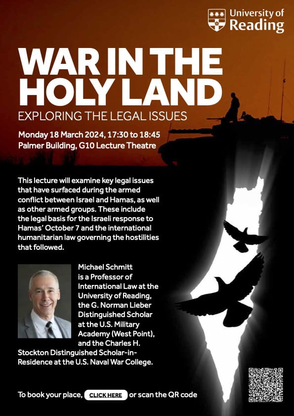 War in the Holy Land: Exploring the Legal Issues