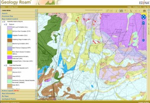 Screenshot from Geology Digimap