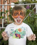 Child with a painted face