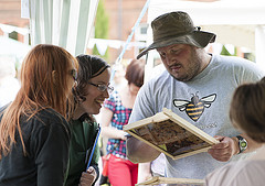 Volunteers helped with visitor evaluation at last year's Fete.