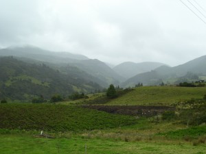 Typical landscape of rural Boyacá. 
