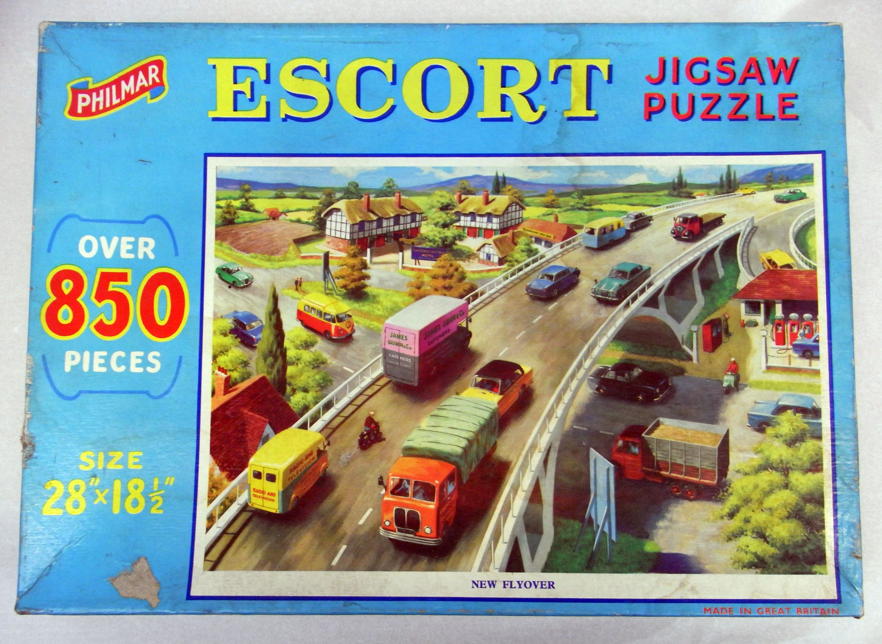 Jigsaw puzzle depicting motorway