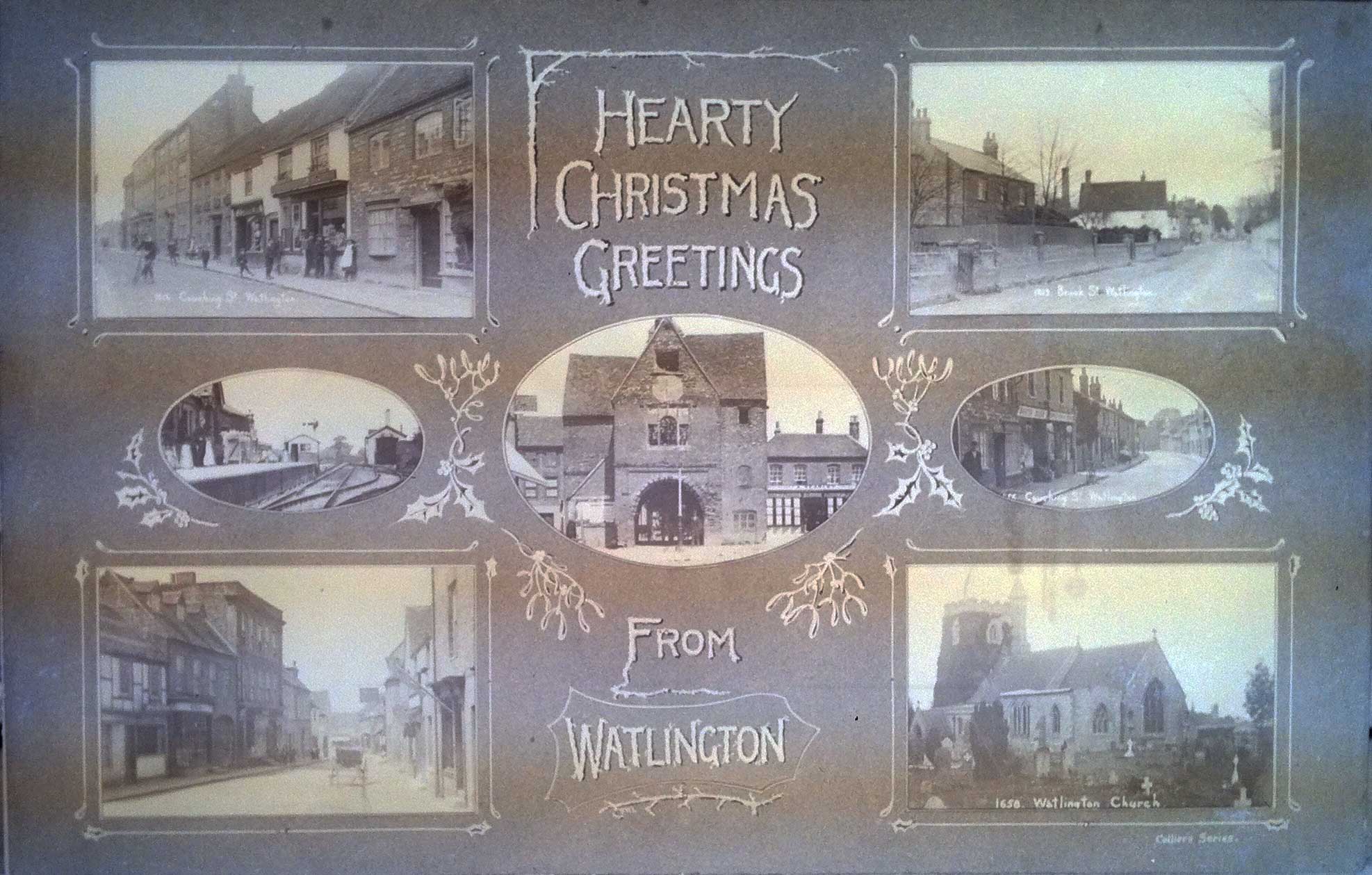 Christmas card of Watlington, from the Collier collection