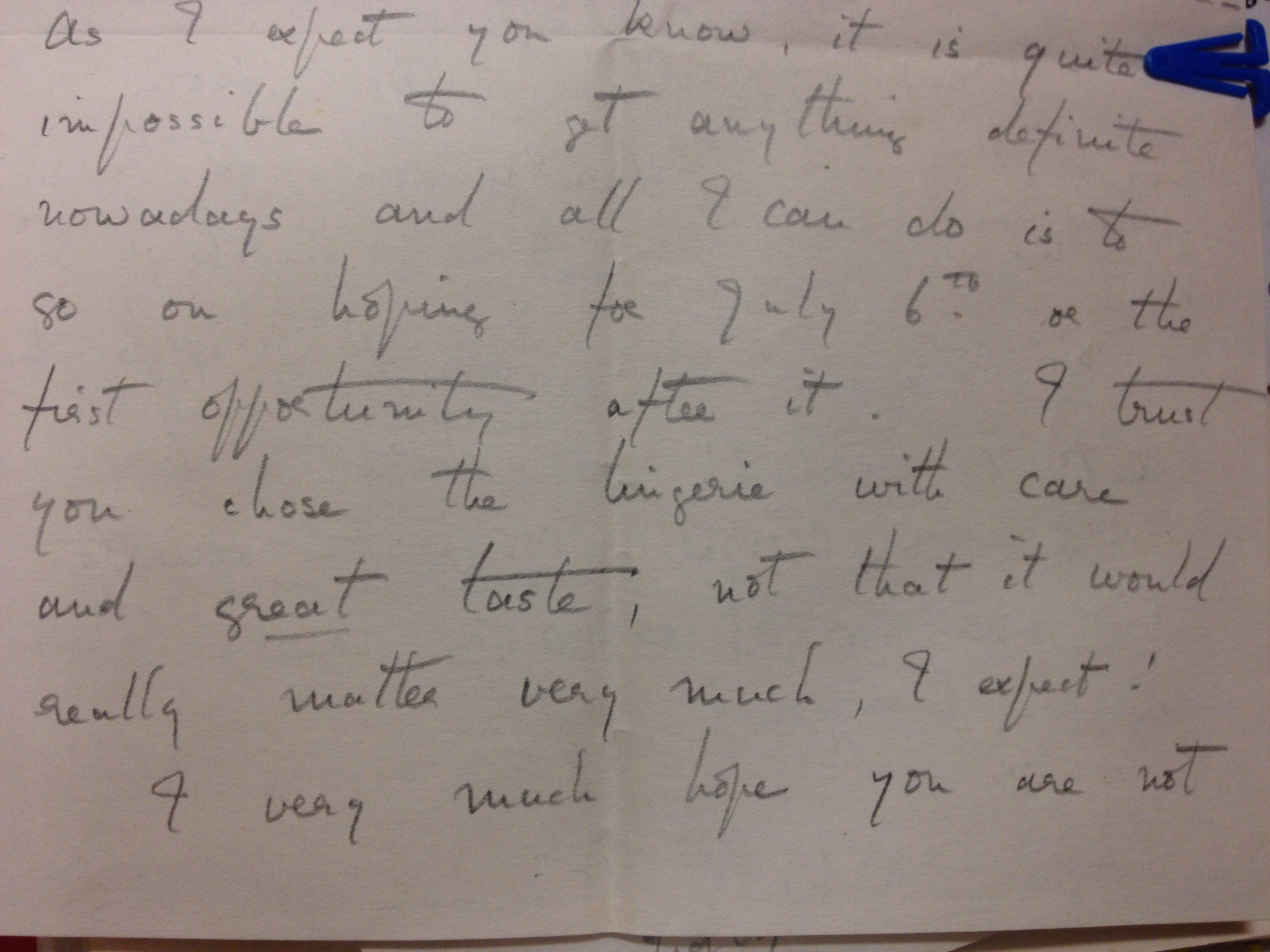 Correspondence from J.J. Astor to Nancy Astor, (21 June, 1916) in ‘Col. J.J. Astor (Lord Astor of Hever)’, MS 1416/1/3/4 
