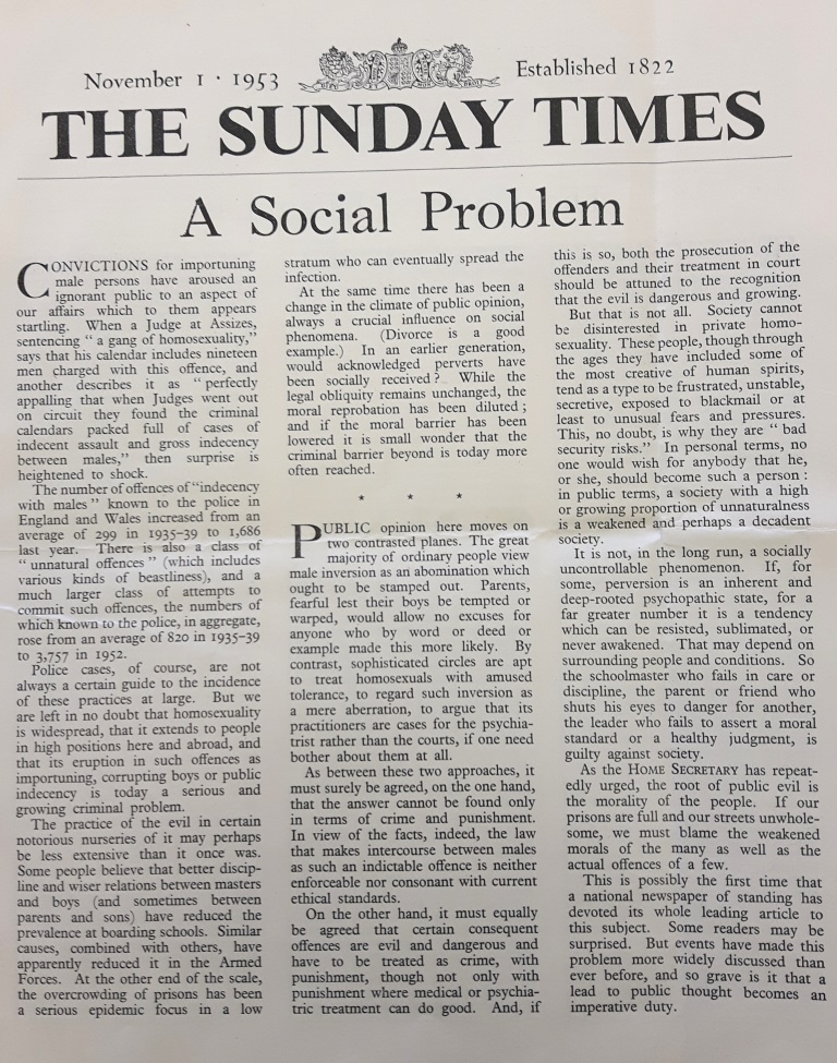 The Sunday Times released their article on the issue in separate publication, complete with letters they received on the subject.