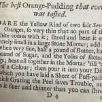 Orange Pudding Recipe - Kettilby, 1719