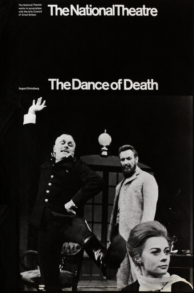 National Theatre poster, Dance of Death, Old Vic Ken Briggs