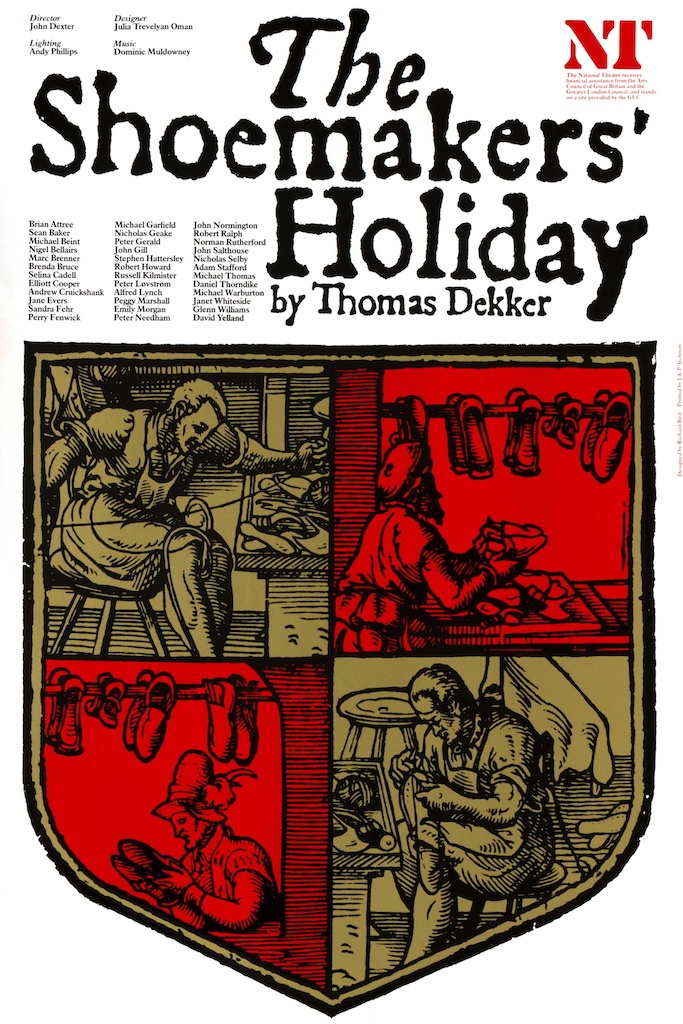 The Shoemakers' Holiday, Olivier Theatre, Richard Bird, National Theatre poster